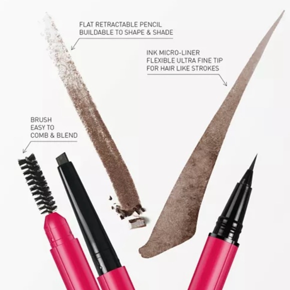 Valentino Brow Trio Eyebrow Liner Brown NIB - Picture 3 of 5